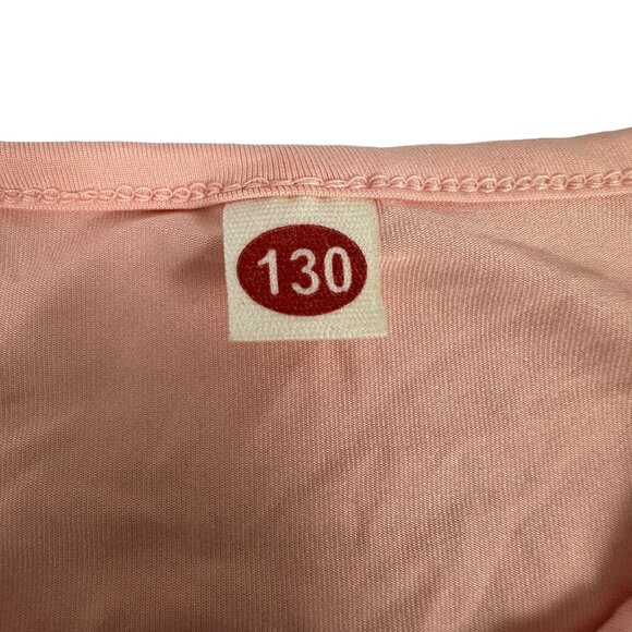 Girls Rose Pattern Sleeveless Top & Shorts Set Size 6 Pink - Picture 3 of 8